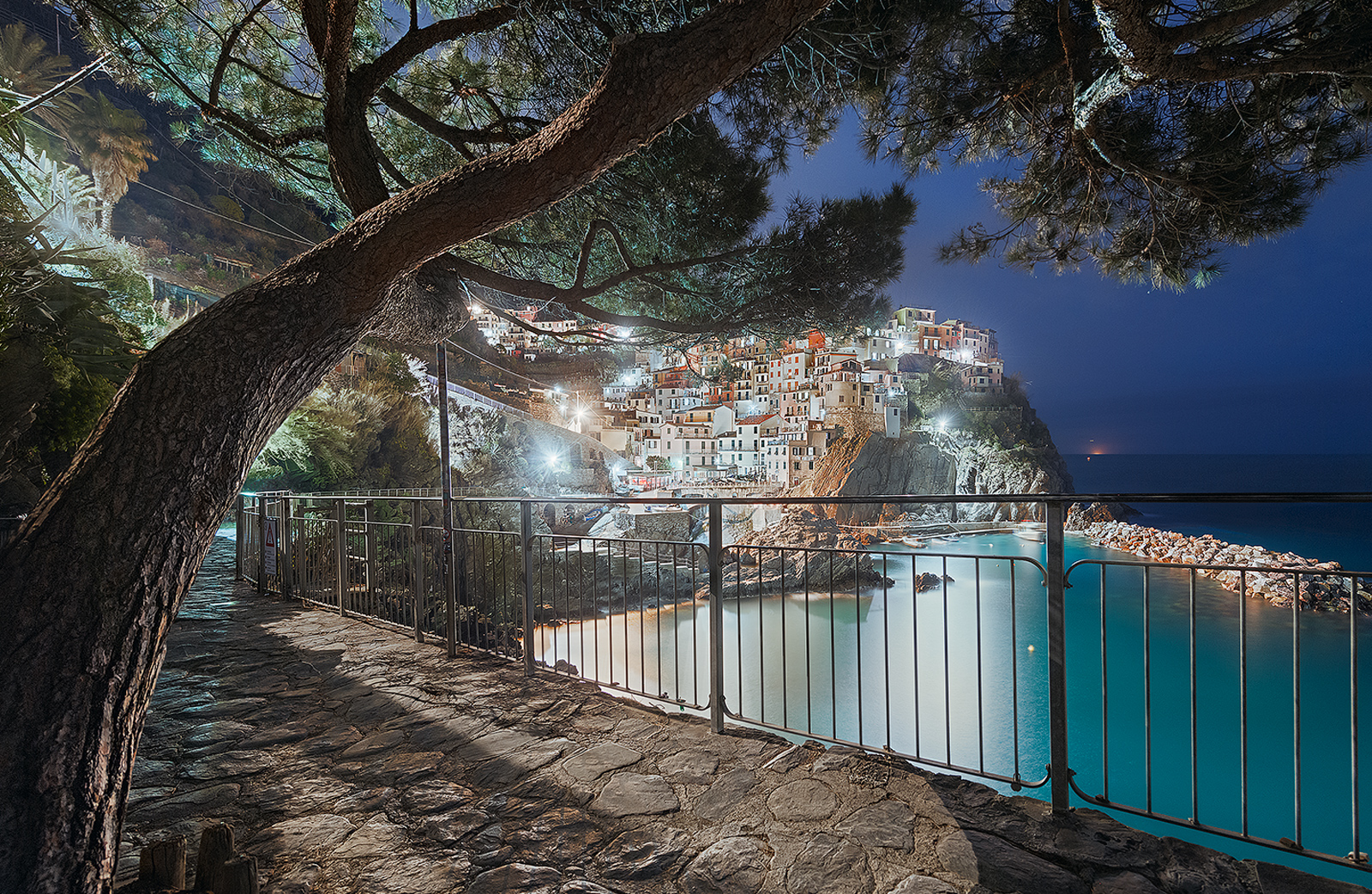 Manarola notturna cinque terre