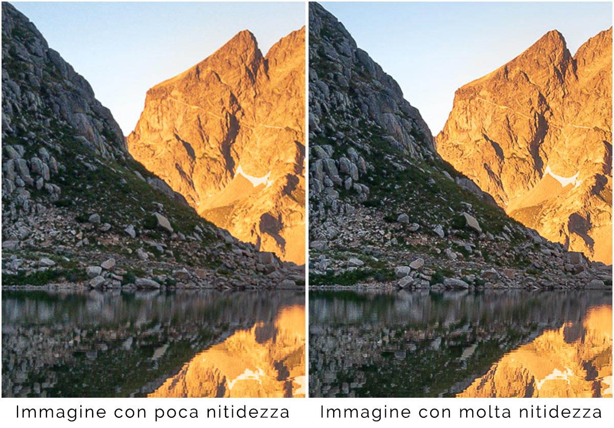 Confronto nitidezza in lightroom