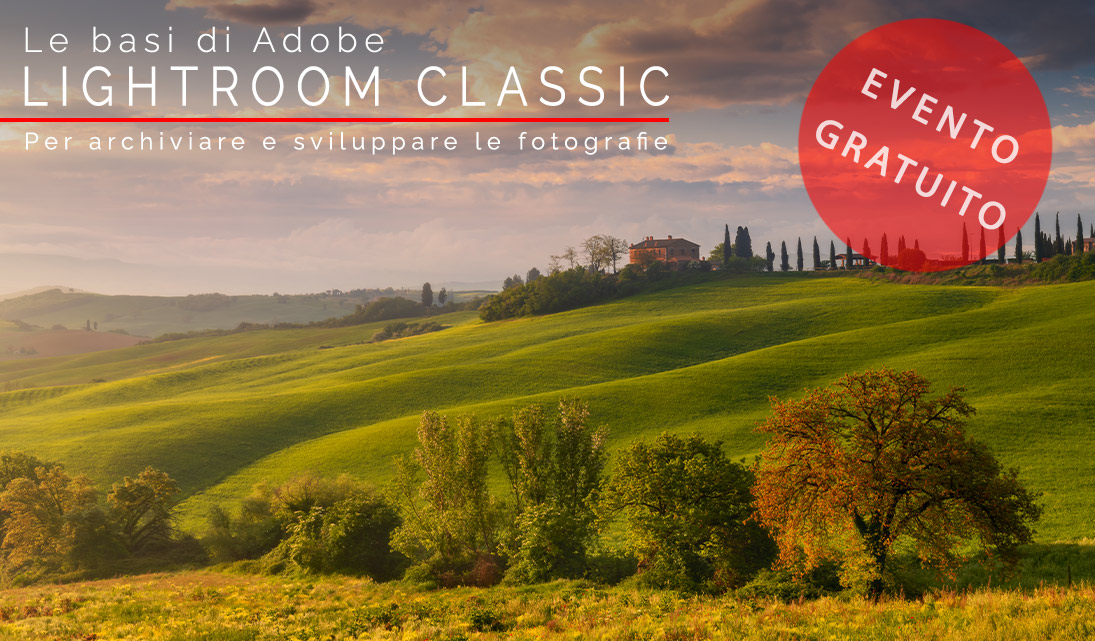 locandina webinar le basi di adobe lightroom classic