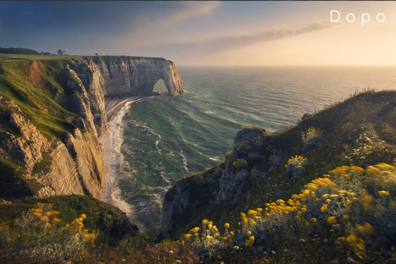 Etretat con Dodge e Burn