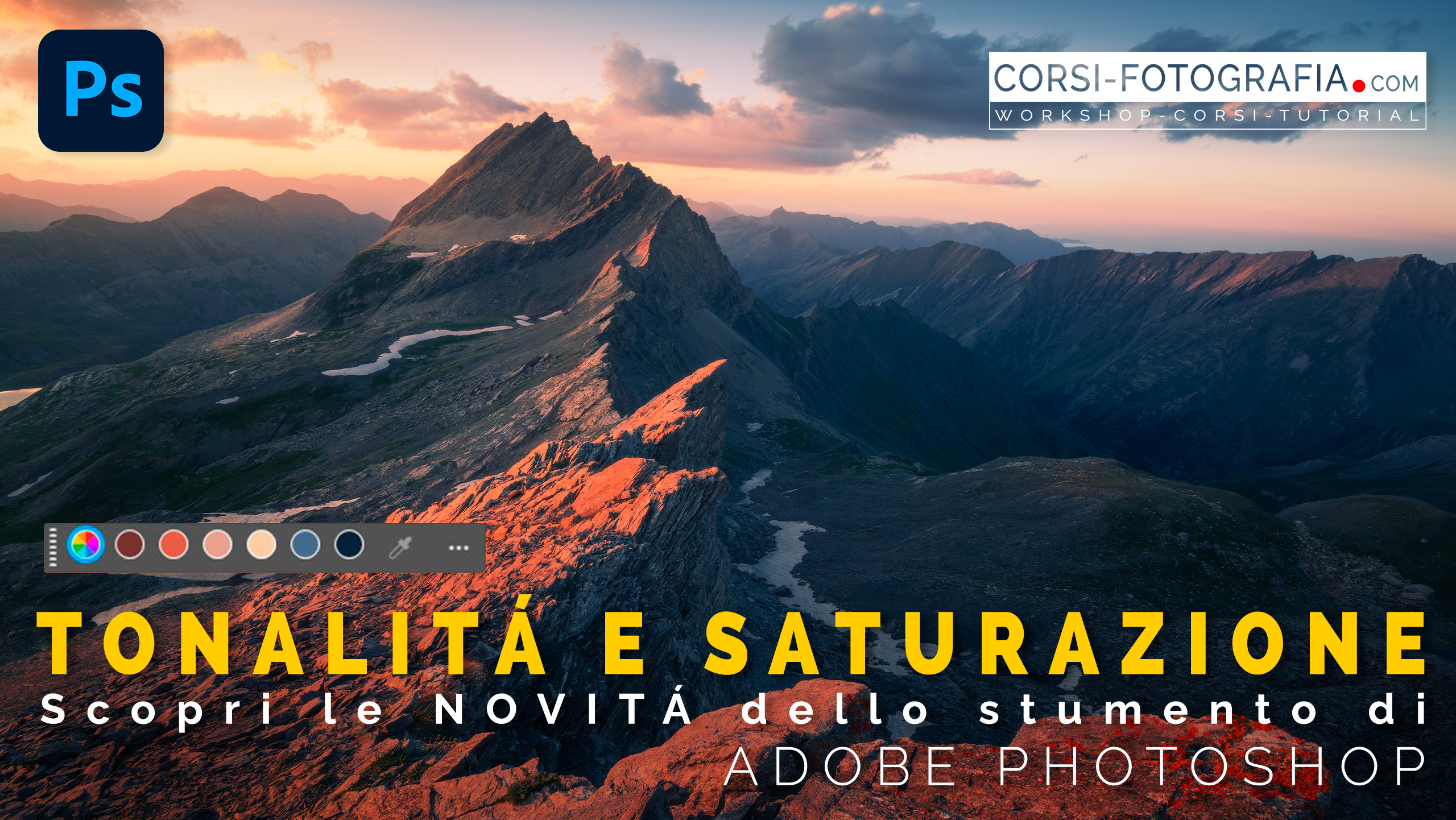 Tonalità e Saturazione Photoshop 26.6 anteprima