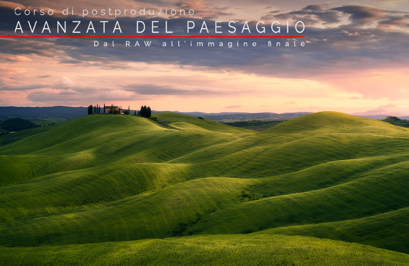 corso di Postproduzione del paesaggio livello avanzato, Locandina senza piede
