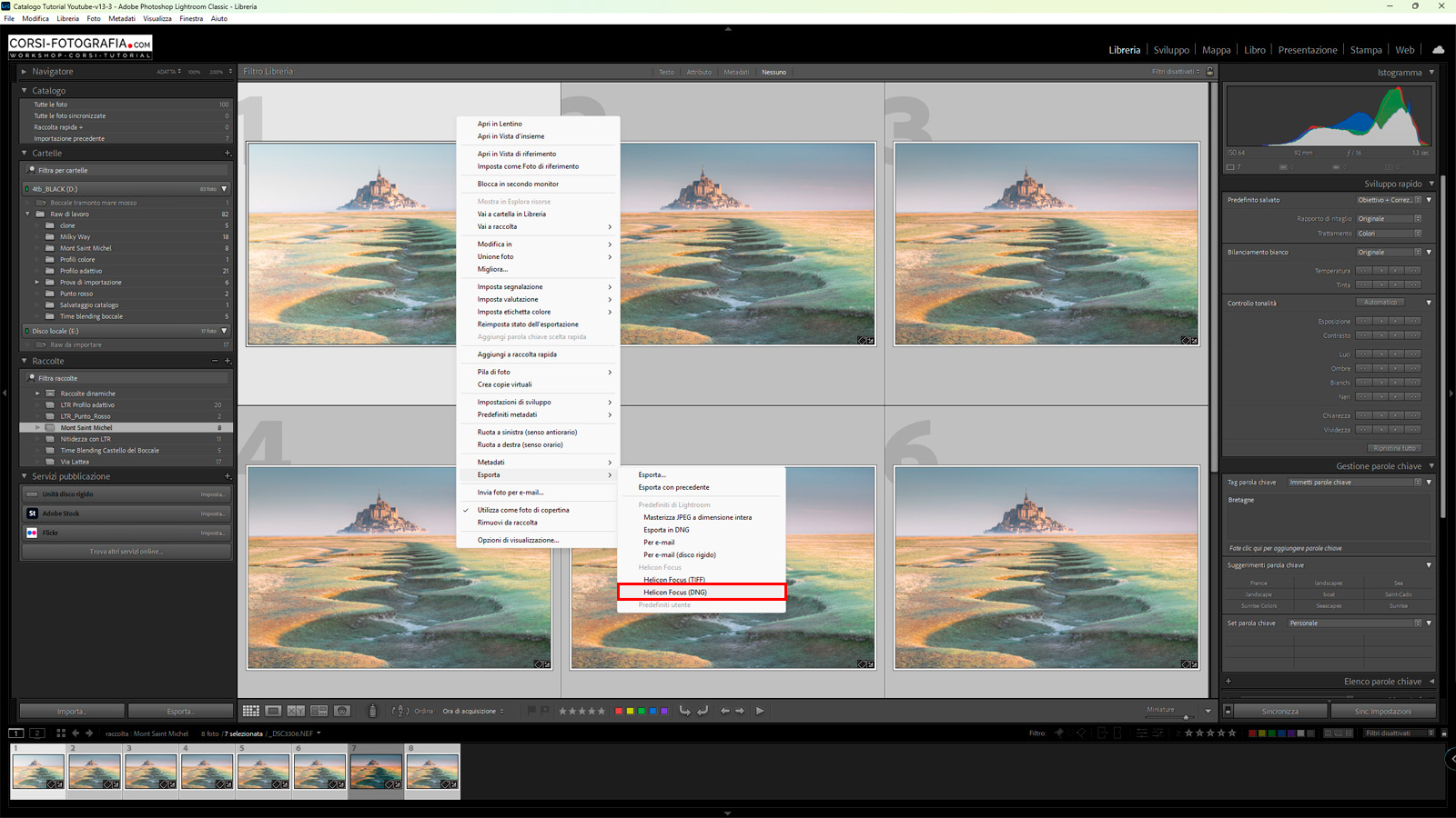 Focus Stacking con Lightroom e Helicon Focus