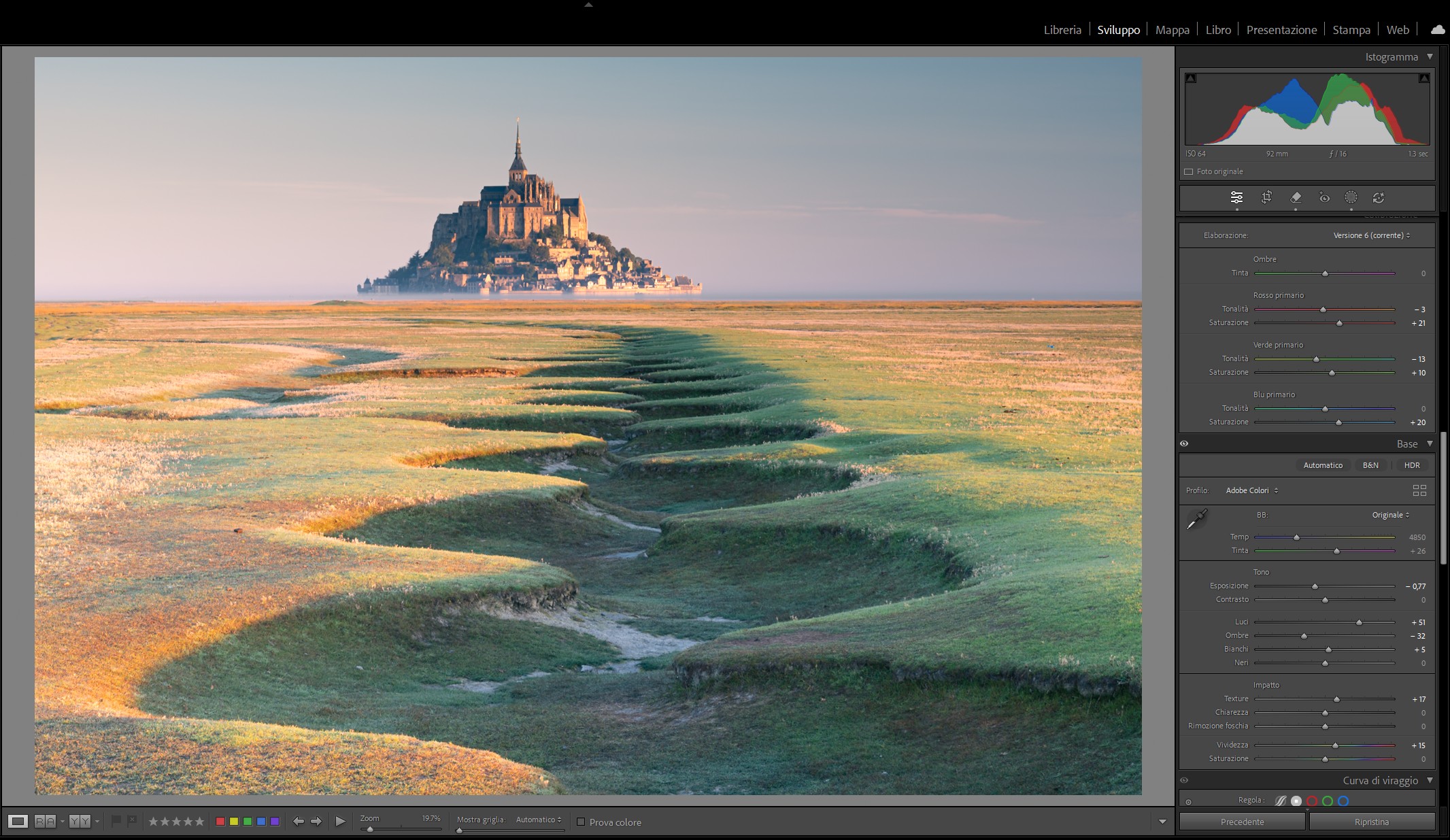 Lo sviluppo Globale con Adobe Lightroom