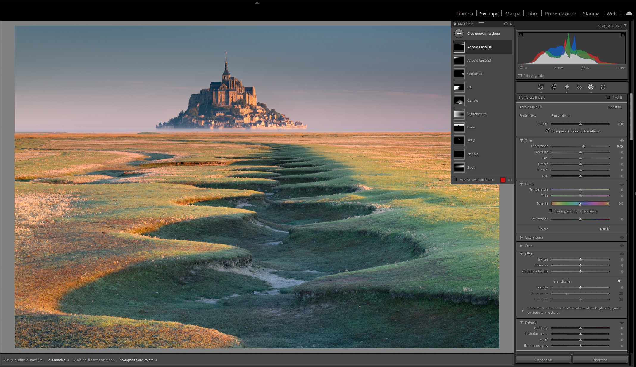 Lightroom regolazioni locali con le Mascherature