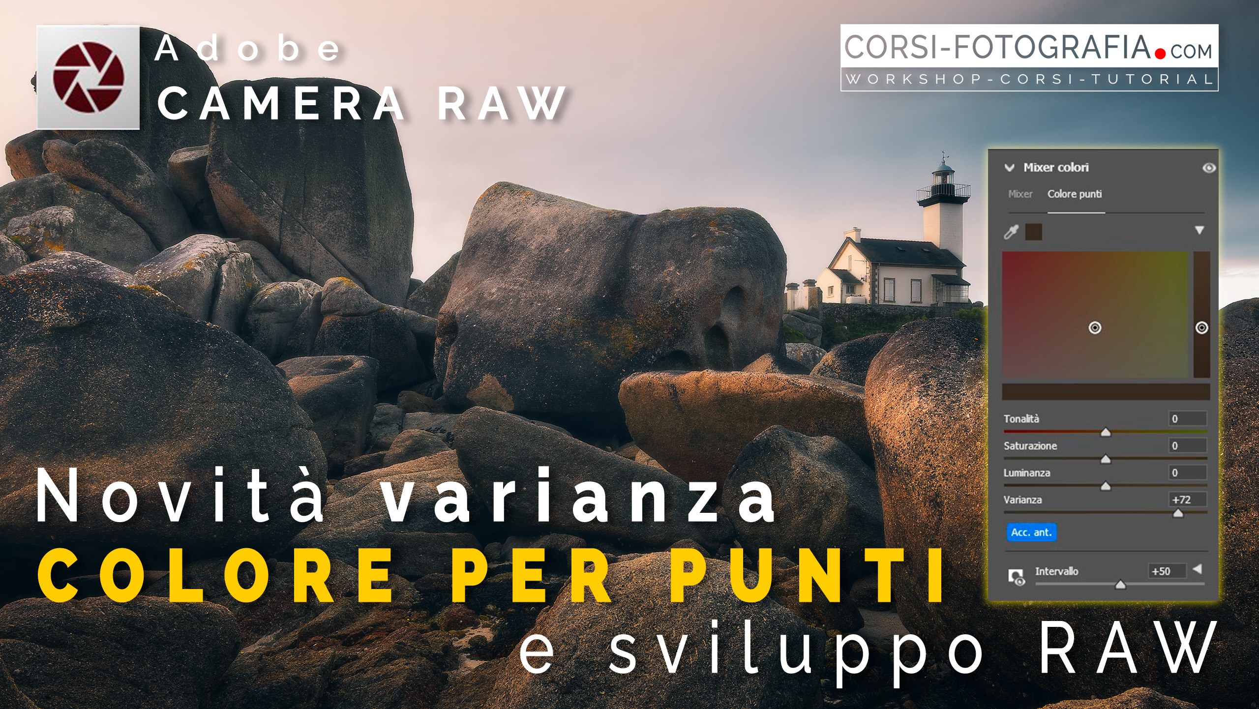 Varianza del colore per punti di Camera Raw, cover