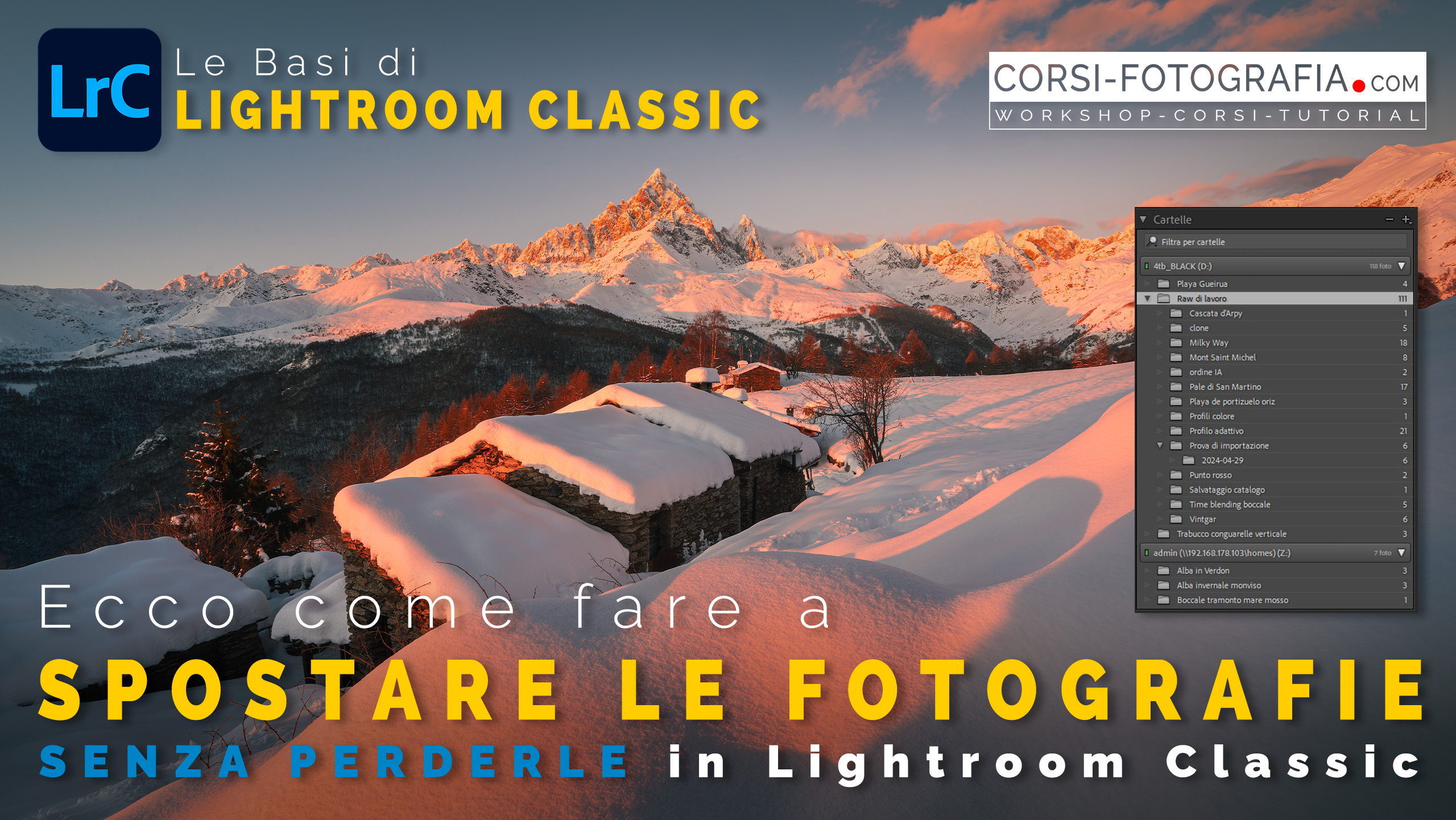 Come spostare le fotografie in Lightroom senza perderle Anteprima