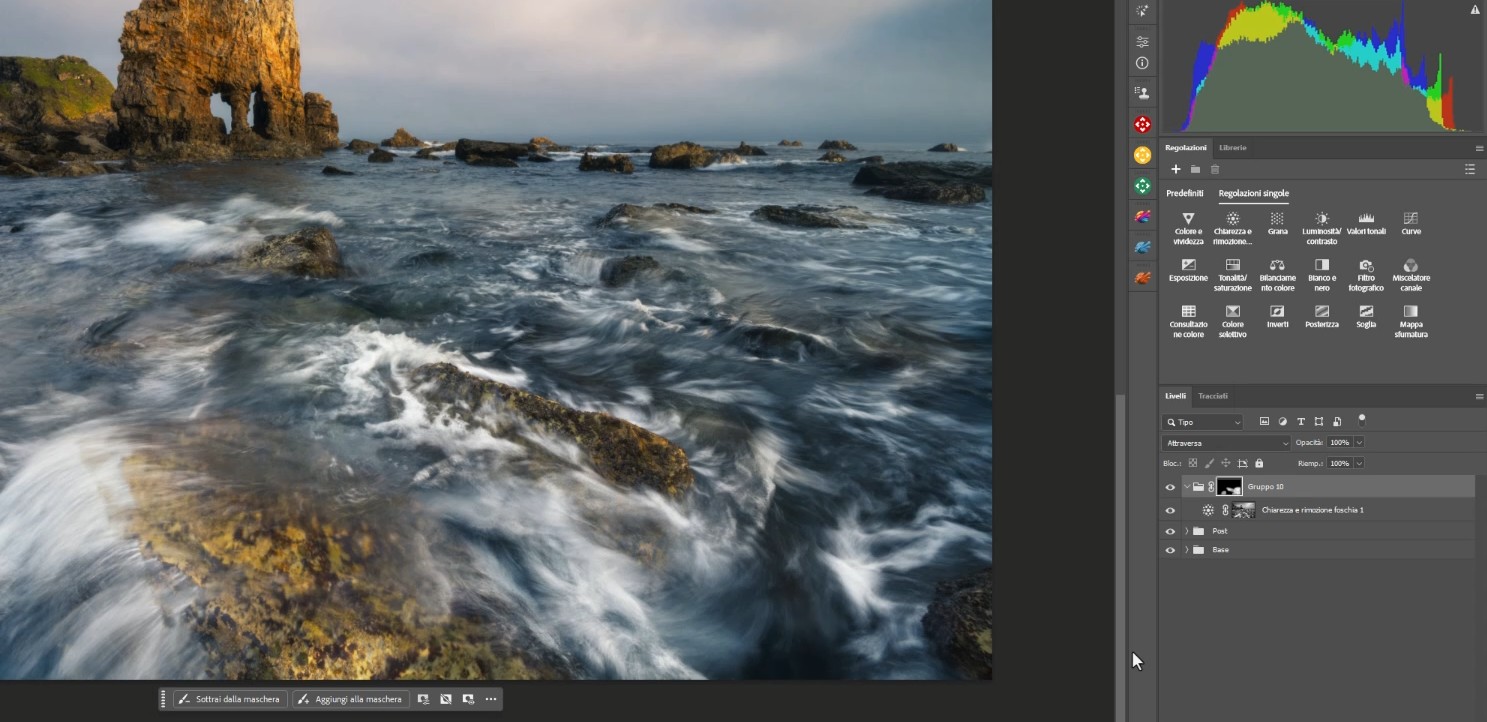 Utilizzare un gruppo per creare una seconda maschera