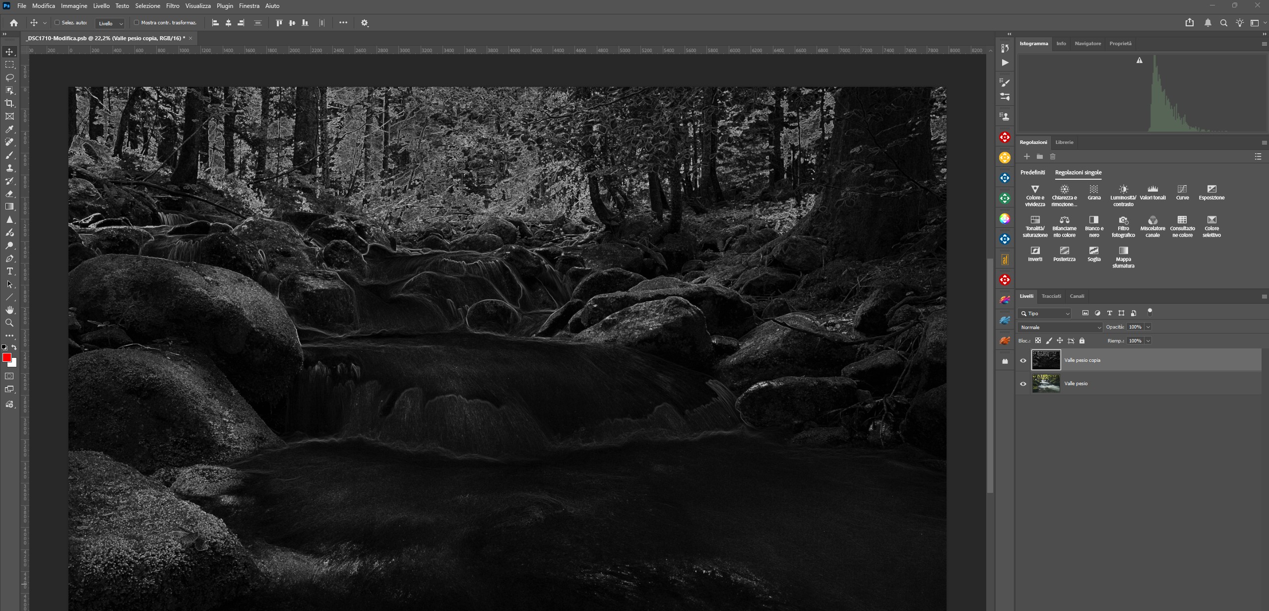 Realizzare la selezione dei dettagli di un'immagine