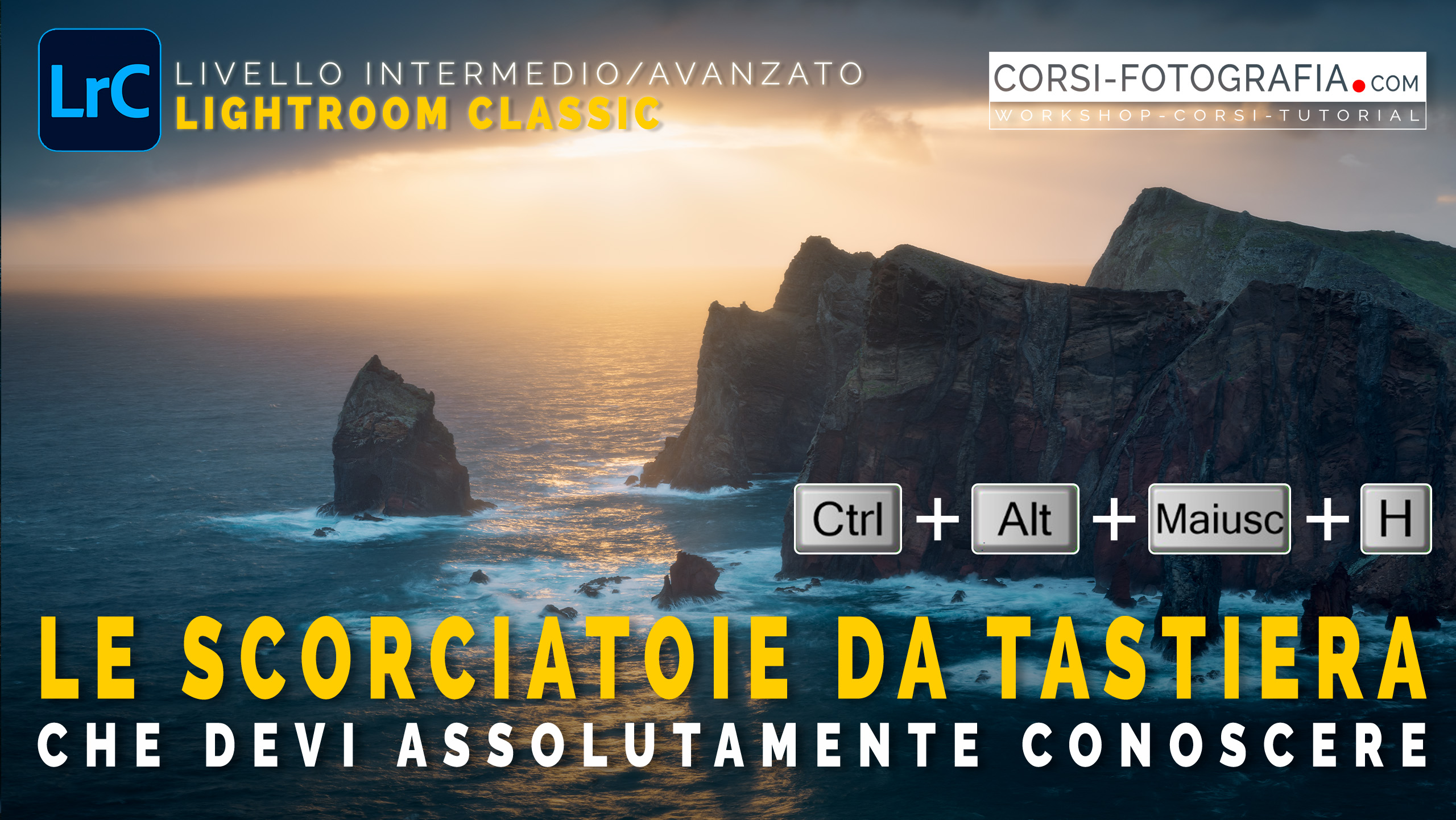 Le scorciatoie da tastiera di Adobe Lightroom Classic