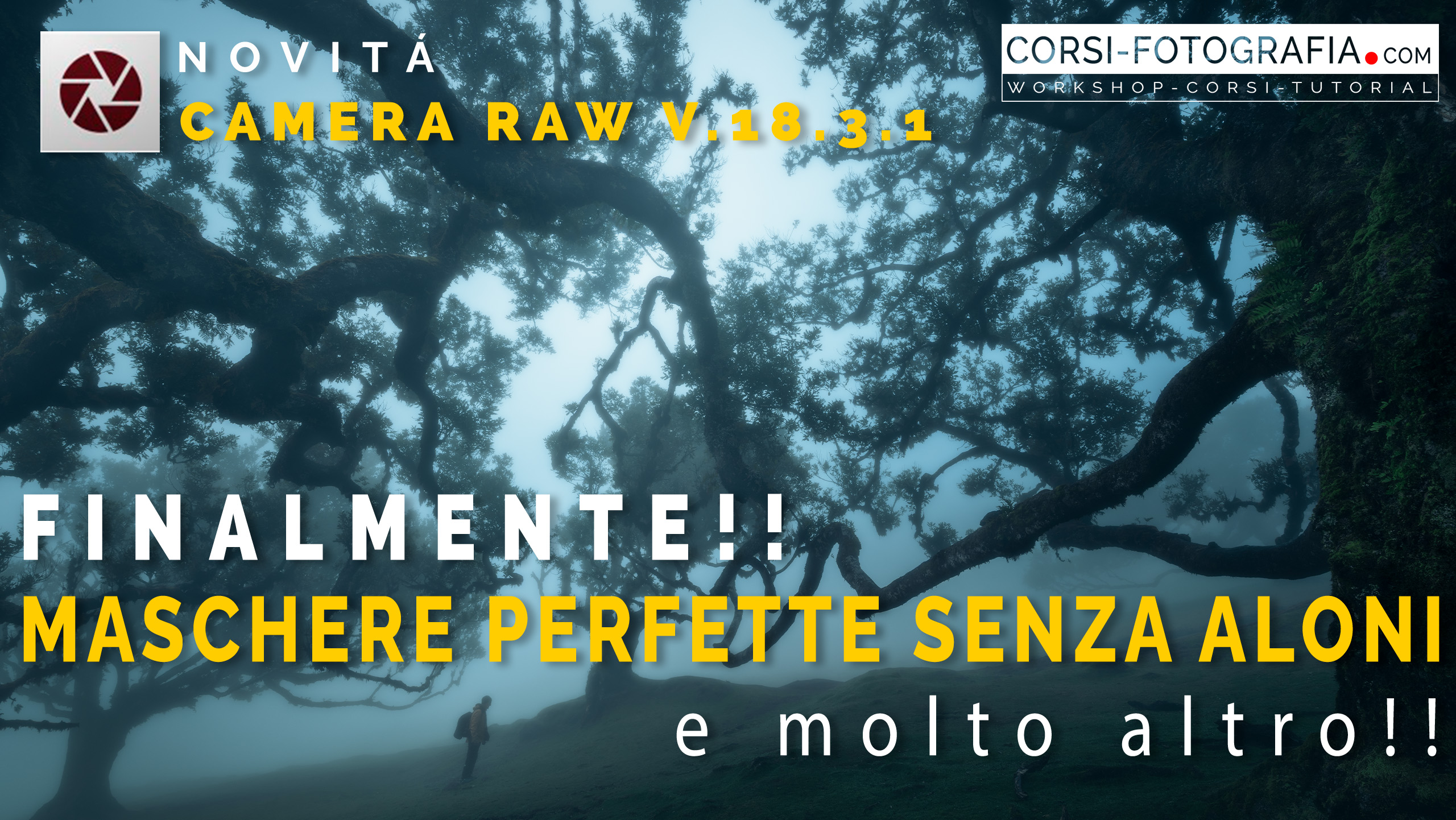 Maschere perfette e senza aloni in Adobe Camera Raw 18.3.1 anteprima
