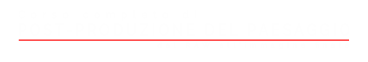 Titolo vide ocorso completo di post-produzione del paesaggio