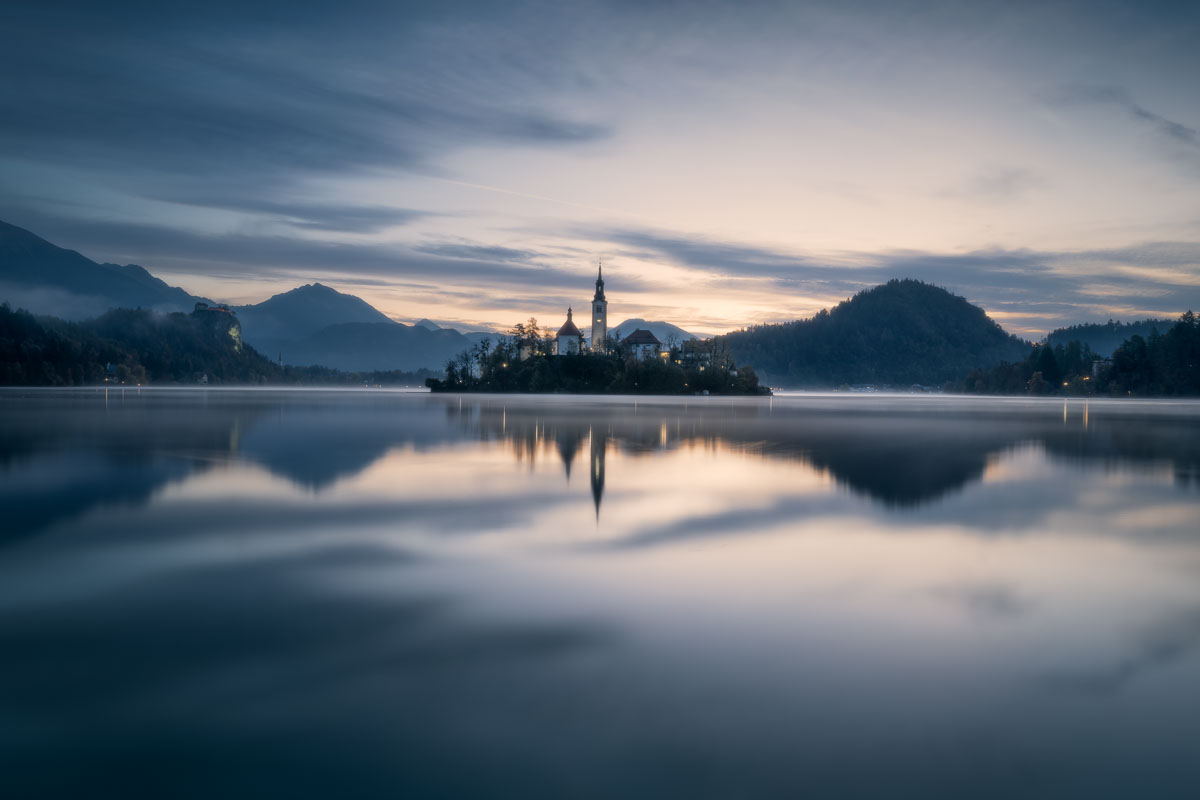 Corso completo di post-produzione del paesaggio Lago di Bled dopo