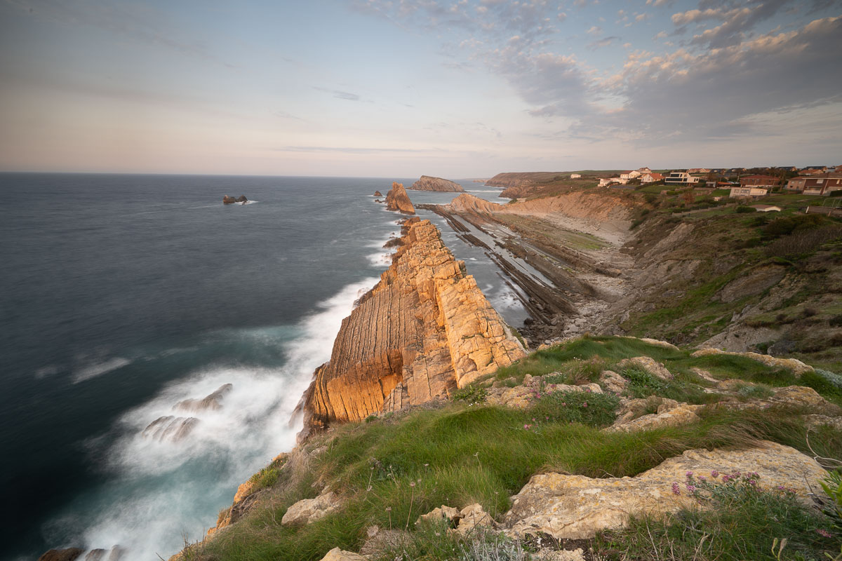 Corso completo di post-produzione del paesaggio Playa de la Arnia prima