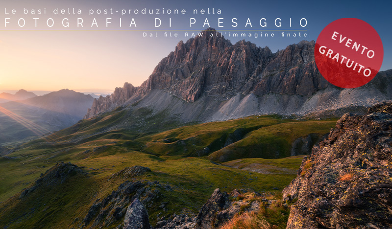 elenco webinar le basi della post-produzione nella fotografia di paesaggio