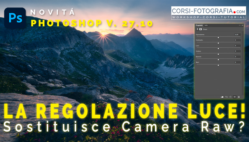 nuovo livello Luce Photoshop anteprima