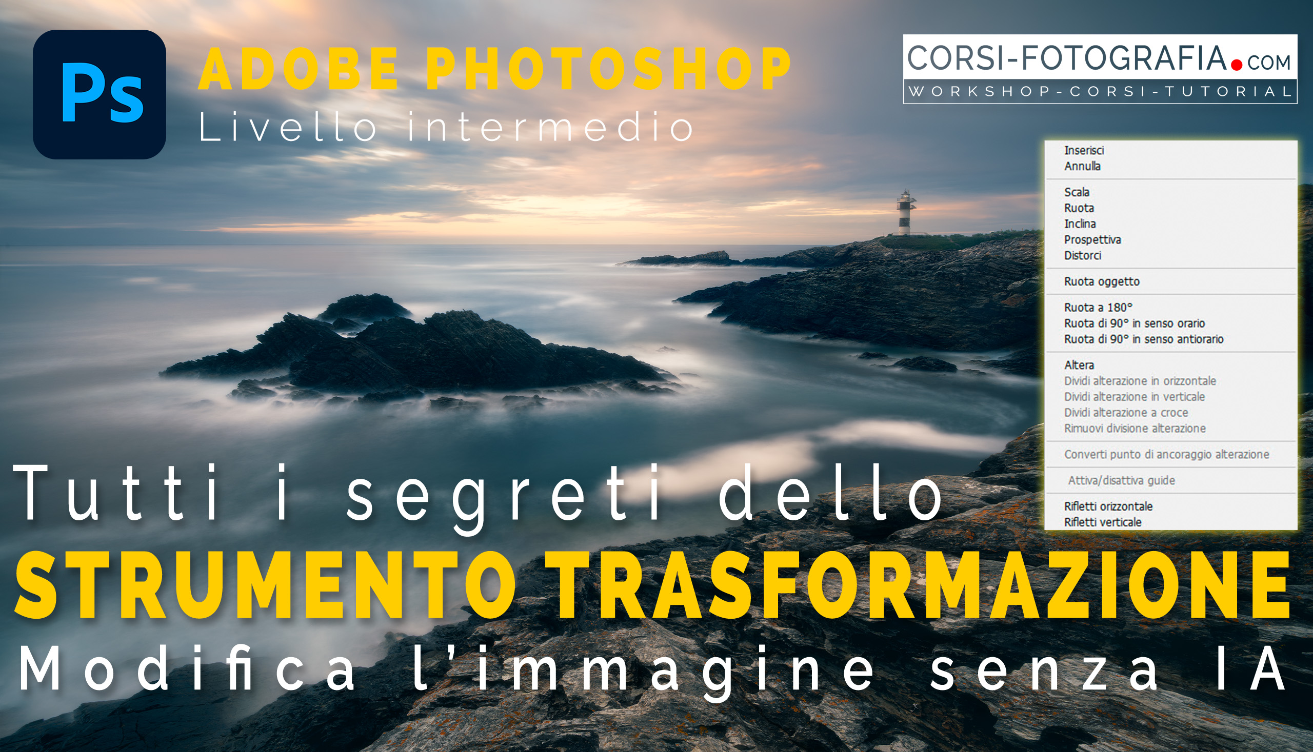Trasformazione libera Photoshop anteprima