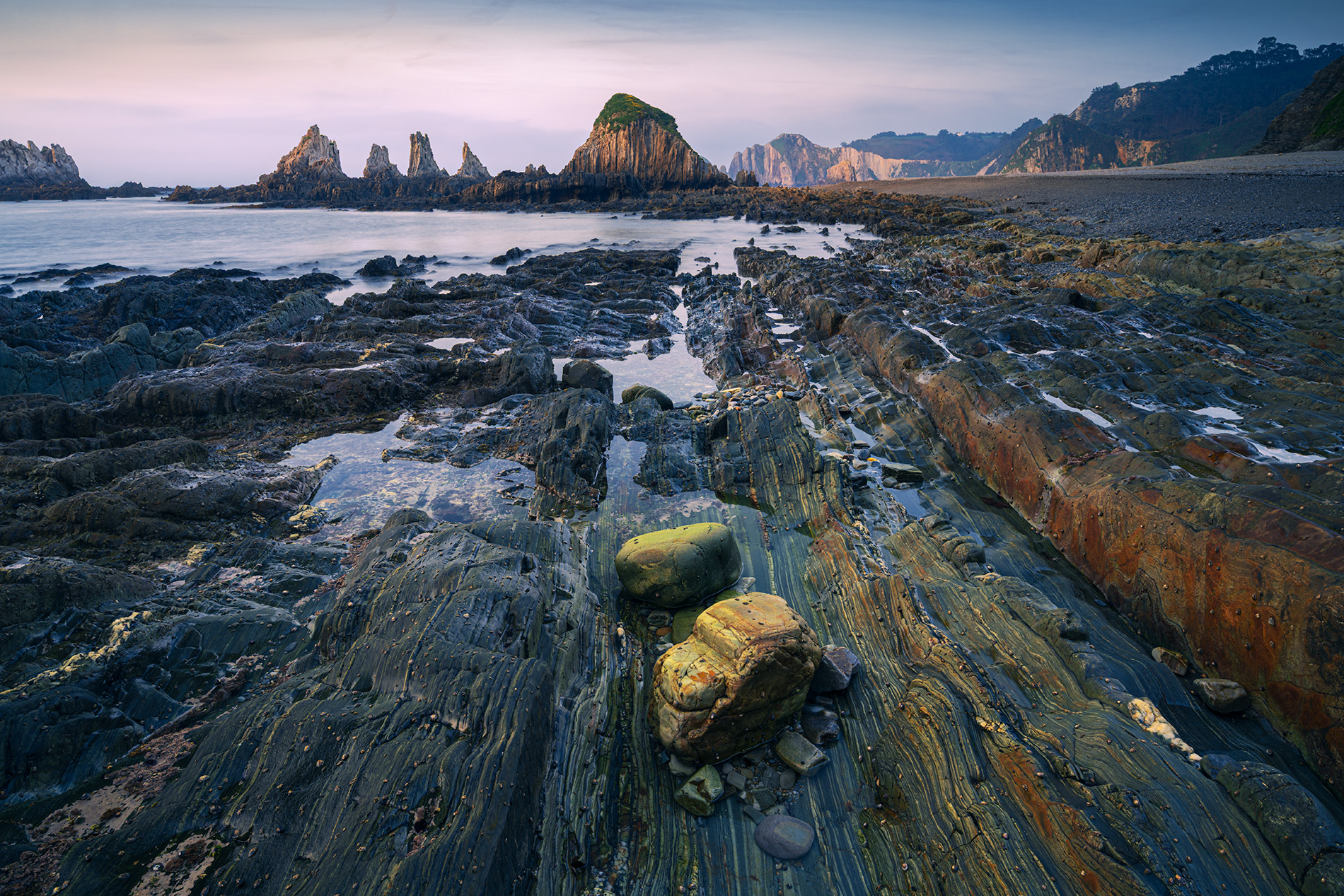 Playa Gueirua, Asturie