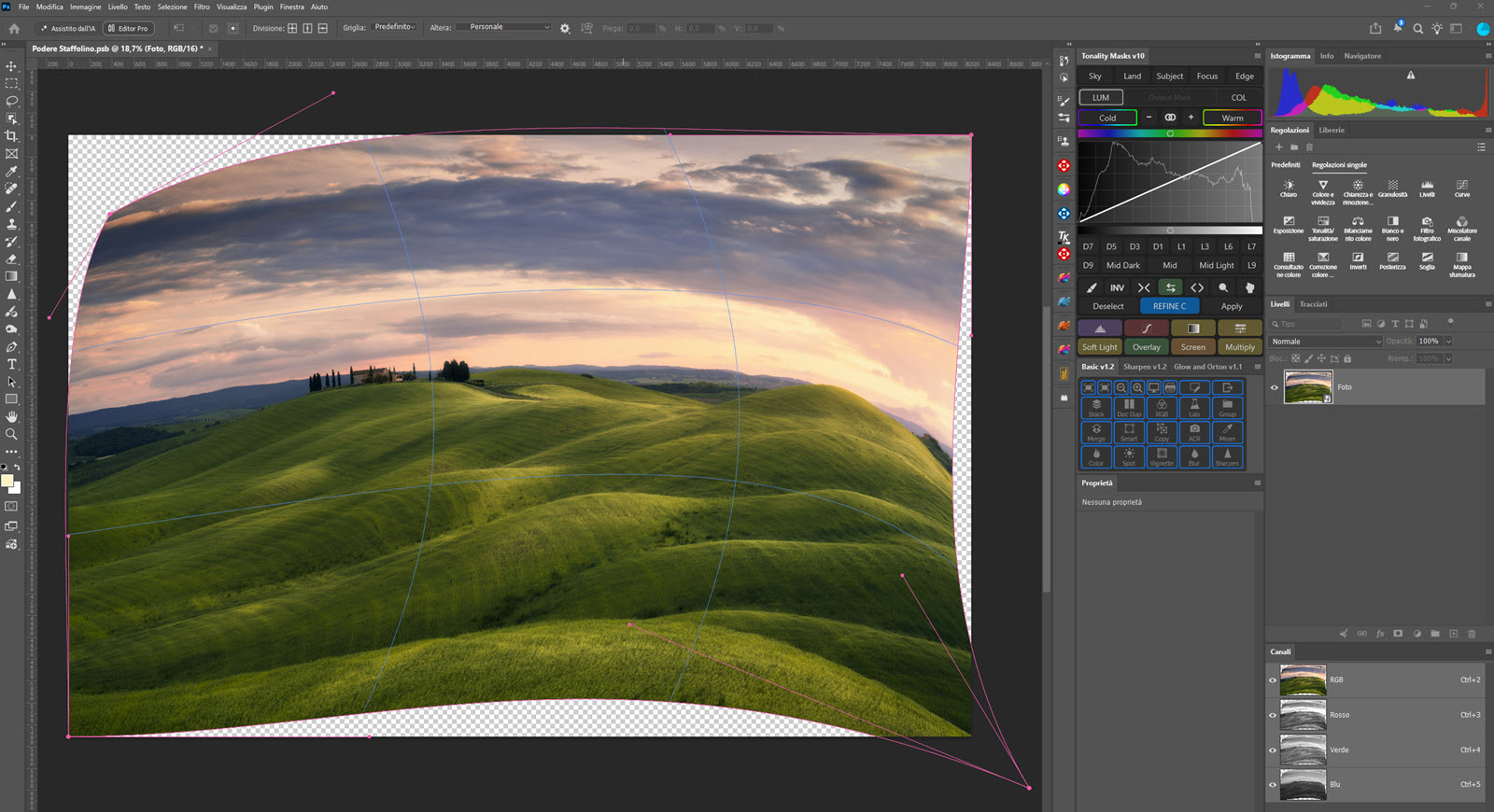 Deformazione di una fotografia con Altera Photoshop