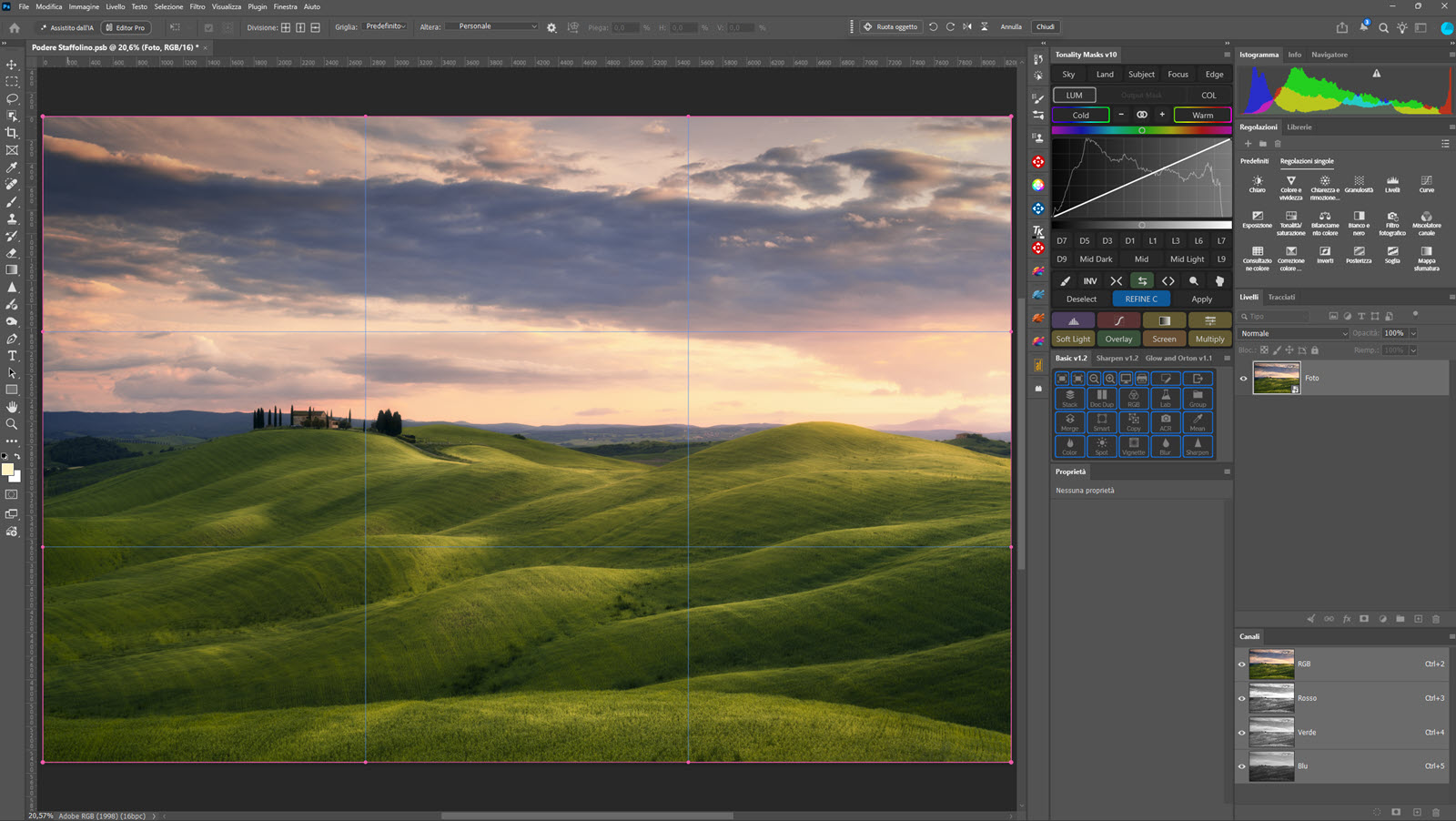 Griglia dello strumento Altera Photoshop